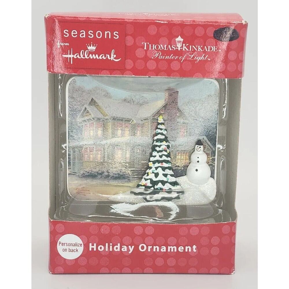 2012 Hallmark Thomas Kinkade Holiday Snowman Ornament Victorian Christmas U236‎